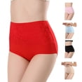 thumbnail image 2 of Bragas para mujer 5 piezas ropa interior elegante de algodón para mujer cintura alta cómoda para la vida diaria Anggrek Otros, 2 of 7