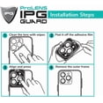 thumbnail image 4 of IPG ProLENS Diamond Frame Rhinestones Bling Camera Lens Protector for iPhone 15-15 Plus (Gold) Alumina Silicate Tempered Class, HD Clarity, Scratch-Resistant, Individual Lens Cover, 4 of 4