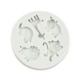 thumbnail image 2 of CHENjy Animal Silicone Mold Set - 3D Giraffe/Lion/Monkey Shapes for Chocolate Cupcakes, Fondant Decor & DIY Candles, Party Baking Essentials, 2 of 4
