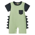 thumbnail image 1 of Akiihool White Baby Onesies Unisex Baby Bodysuit, Organic Cotton Short Sleeve Clothes, Ultra Soft Newborn Essentials for Boys & Girls (Green,0-3 Months), 1 of 4