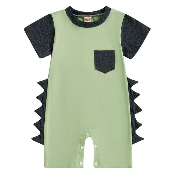 Akiihool White Baby Onesies Unisex Baby Bodysuit, Organic Cotton Short Sleeve Clothes, Ultra Soft Newborn Essentials for Boys & Girls (Green,0-3 Months)
