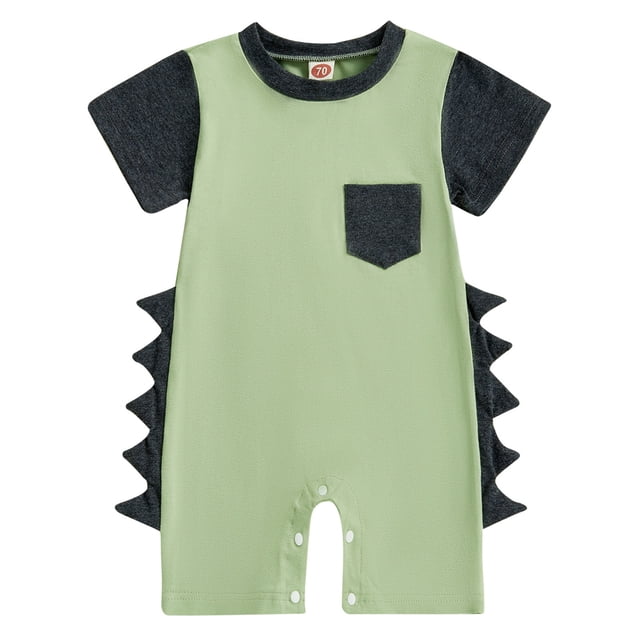 Akiihool White Baby Onesies Unisex Baby Bodysuit, Organic Cotton Short Sleeve Clothes, Ultra Soft Newborn Essentials for Boys & Girls (Green,0-3 Months)