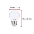 thumbnail image 2 of 220-240V LED Light Bulbs 7W E27 LED Bulb Lamp Globe Light Bulbs Frosted LED Filament Indoor Bulb for Ceiling White 5Pcs, 2 of 7