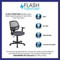 thumbnail image 5 of BizChair Mid-Back Gray Mesh Swivel Ergonomic Task Office Chair with Arms, BIFMA Certified, 5 of 16