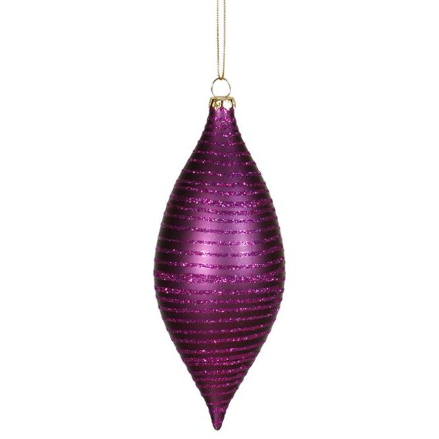 Vickerman M113426 Ornement de Goutte de Mat de Prune - 7 Po.
