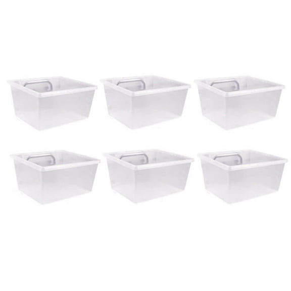6 Pack Clear Bins, Bins Hooks, DIY Fit 1/4 -1/8 Peg Board