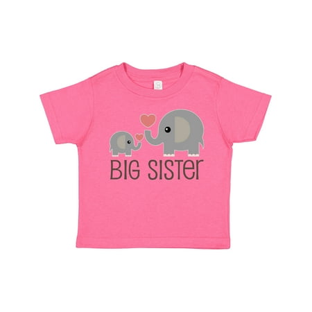 

Inktastic Big Sister Elephant Gift Toddler Toddler Girl T-Shirt