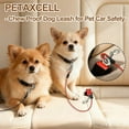 thumbnail image 6 of Uxcell Chew Proof Dog Leash, 24 in Dog Seat Belt Harness with Double Clips Leash Extender Steel Braided Vehicle Tether, (Red, 1 Pcs), Intended for Pet Car Safety/Walking/Training, 6 of 7