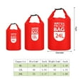 thumbnail image 2 of Uxcell 24L Waterproof Dry Bag, Dry Roll Top Lightweight Dry Storage Bag for Kayaking Camping, Red 2 Pack, 2 of 6