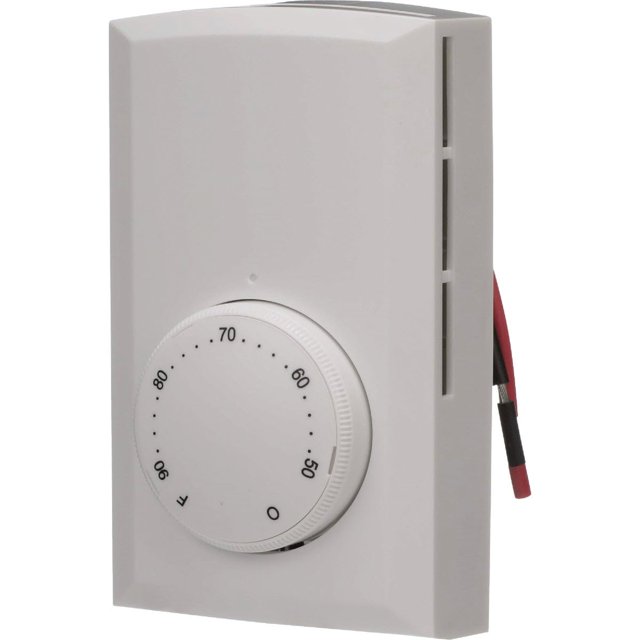 Termostato de pared Cadet T522-W para calentadores eléctricos de 22 A, color blanco