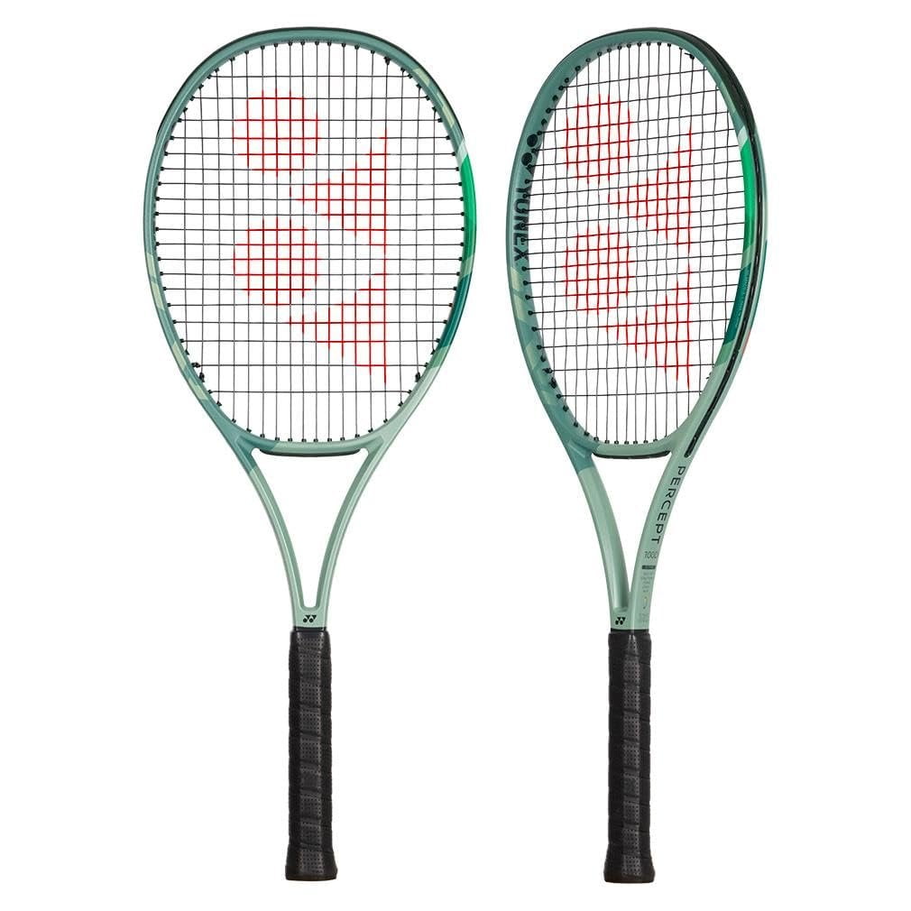 YONEX PERCEPT 100 2本セット Yonex Percept 100D Tennis Racquet, Olive Green 4 1/2