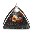 thumbnail image 3 of Lsque Floral Dreamcatcher Elegance Printed Long Tissue Box Cover Holder, Facial Paper Organizer Dispenser,Triangle with Bottom Belt, PVC Leather Decorative Organizer, 3 of 9