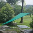 thumbnail image 3 of Garden sunshade sail canopy tent portable camping windproof and waterproof outdoor products triangle canopy ArmyGreen 3 meters with 3 carabiner, 3 of 5