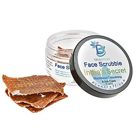 Diva Stuff India's Secret Blackhead Dissolving & Removing Face Scrub Pads, Plus Pore Toning and Tightening