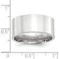 thumbnail image 3 of 10K White Gold 10Kw 10mm Standard Flat Comfort Fit Band Size 11 Made In United States 1wflc100-11, 3 of 5