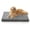 Charcoal Grey, variant on U By Bedsure ComfyFleece Dog Beds Large Sized Dog- Orthopedic Pet Beds for Crate with Removable Machine Cover, NOT Waterproof Egg Crate Foam Puppy Mat for Pets Up to 50 lbs, 35x22x2.8, NOT Chewproof