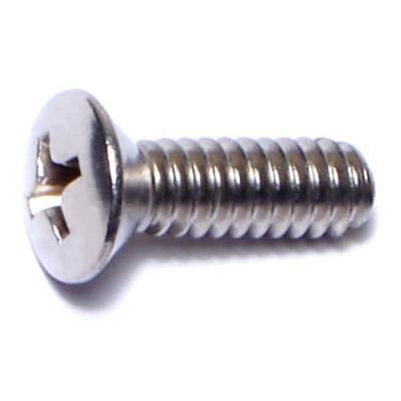 #10-24 x 5/8" 18-8 Stainless Phillips Oval Machine Screws MSOSS-142 (100 pcs.)