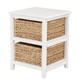 thumbnail image 5 of Seabrook Two-Tier Storage Unit Engineered Wood  White Finish and Natural Baskets, 5 of 5