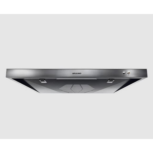 Furrion LLC Capot de Ventilation de Poêle FHO23SACR-SS pour Profondeur d'Armoire de 12 à 18 Pouces; Largeur 10-11/16 Pouces x Conduit d'Échappement de 3-3/4 Pouces; avec Lumière LED; avec Filtre à Charbon Amovible/lavable; 12 Volts DC