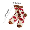 thumbnail image 2 of Bwiyojiz Home Decor Christmas Decorations Decoration Count 2pcs Fuzzy Socks Women's Cute Plushy Stockings Warm-Foot Corals Fleece Sleep Non-Shedding Floor, Gifts for Her, Multicolor, 2 of 6