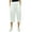 White, variant on Bimba Women's Rayon Capri Culottes with Back Elastic Casual Summer Pants With Pockets Navy Blue - Small