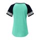 thumbnail image 5 of Camiseta informal de manga corta con cuello redondo y estampado para mujer, 5 of 5