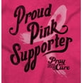 thumbnail image 2 of Proud Pink Supporter Breast Cancer Hoodie Sweatshirt Women Brisco Brands S, 2 of 6