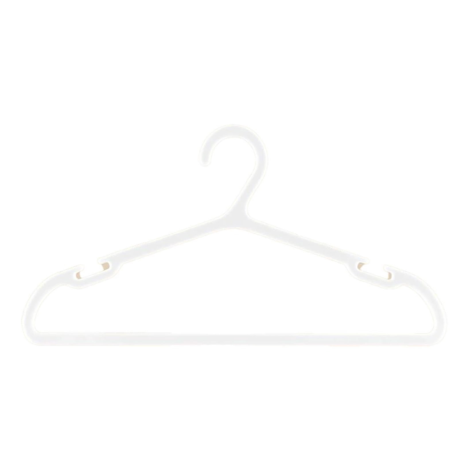 10 Pack Heavy ;Duty Plastic Hangers 25lb Capacity Swivel Hook Clothes Hanger Wide Shoulder Non Slip Thick Coat Hanger White
