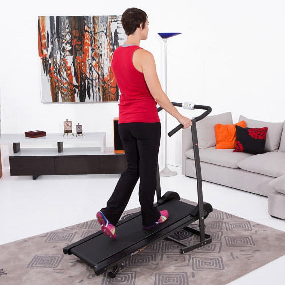 Fitness Reality TR1000 Space Saver Manual Treadmill with 2 Level Incline and Twin Flywheels - image 3 of 15