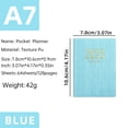 thumbnail image 1 of 2pcs Portable A7 Weekly Planner 2026 Diary, Mini Creative Notebook with PU Leather Cover, Pocket Journal, Weekly Calendar Notepad, 1 of 5