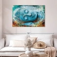 thumbnail image 2 of Elephant Stock Relaxed Sleeping Buddha Wall Art - Horizontal Canvas Wall Art - Living Room Wall Decor - Religion And Spirituality Canvas - Teal And Blue Decor - 45" x 30", 2 of 8