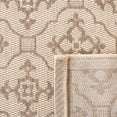 thumbnail image 4 of SAFAVIEH Courtyard Alastar Geometric Indoor/Outdoor Area Rug, Creme/Brown, 5'3" x 7'7", 4 of 8