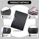 thumbnail image 4 of A4 Foldable Clipboard with Cover, Non-Punch Binder, Letter Paper Folder, Used in Schools and Busine, 4 of 5