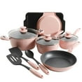 thumbnail image 2 of "Oster Lynhurst 12-Piece Cookware Combo Set, Rose<br>", 2 of 3