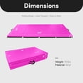thumbnail image 5 of BalanceFrom All Purpose 4'x10'x2" Extra Thick High Density Anti Tear Gymnastics Gym Folding Exercise Aerobics Mats, Pink, 5 of 13