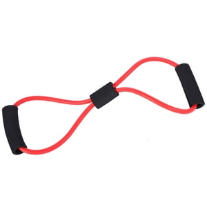 Resistance Stretch Rubber Band Training Rope Tube Workout Fitness Exercise for Yoga Gym (Red),