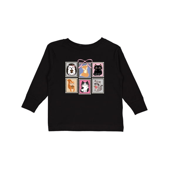 Inktastic Woodland Animals Girls Long Sleeve Toddler T-Shirt