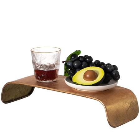 UPC: 0651355037632 | Decorative Metal Gold Stand Rectangular Shape Rustic Tray and PC Monitor Stand
