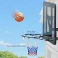 thumbnail image 3 of Heavy Duty Wall Mount Basketball Hoop: 43.3" Shatterproof Backboard, Steel Rim, Tear-Proof Net for Outdoor/Indoor Play. Easy Assembly. Black., 3 of 6