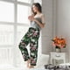 thumbnail image 5 of Balery Lilies Flowers Pantalones de pijama para mujer, pijamas ultraligeros, pantalones de estar por casa-Small, 5 of 6