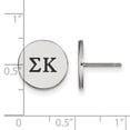 thumbnail image 2 of White Sterling Silver Earring Black Maroon Women'S Greek Sigma Kappa 12 mm, 2 of 2