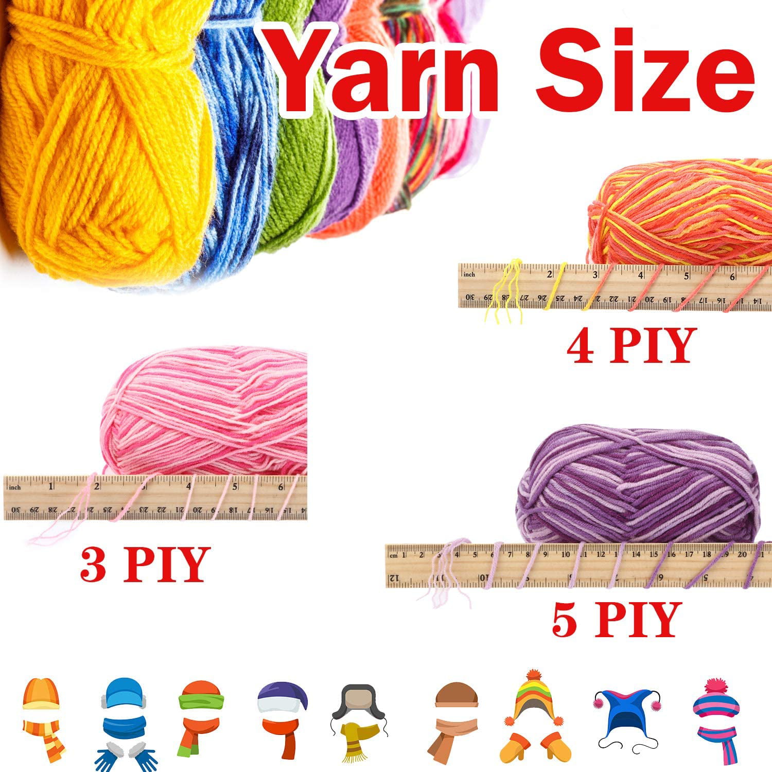  Pllieay Violet Cotton Yarn, 4x50g Crochet Yarn for Crocheting  and Knitting, Cotton Yarn for Beginners with Easy to See Stitches for  Beginners Crocheting and Knitting