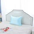 thumbnail image 3 of Unique Bargains 1 Piece 100% Natural Silk Pillowcase Light Blue Travel, 3 of 7