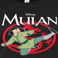 thumbnail image 3 of Disney Mulan - Dragon Warrior Karate Kick - Juniors Fitted Graphic T-Shirt, 3 of 5
