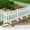 White Size A M7, variant on 6.6x7.8in White Plastic Garden Fence, Wenini Decorative Border Fencing with Stakes for Lawns Flower Beds, Outdoor Landscapes Edging for Vegetable Garden Christmas Tree, White