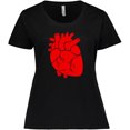 thumbnail image 3 of Inktastic Anatomical Heart Women's Plus Size T-Shirt, 3 of 5