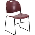 thumbnail image 1 of Scranton & Co Stacking Chair with Black Frame in Burgundy, 1 of 9