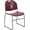 Burgundy, variant on Scranton & Co Stacking Chair with Black Frame in Black