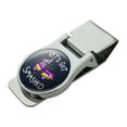 thumbnail image 1 of Let's Get Smashed Pinata Drinking Funny Satin Chrome Plated Metal Money Clip, 1 of 3