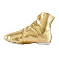 thumbnail image 4 of Missfiona Women’s Leather Jazz Boots Leather Dancing Shoes Practice Jazz shoes(8,Gold), 4 of 6
